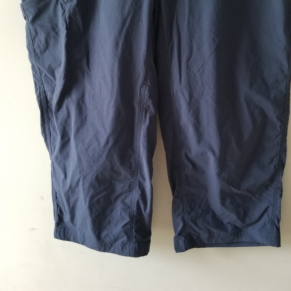 Ll Bean Cropped Water Repellent Comfort Trail Pants Navy Blue 6 - Picture 5 of 13